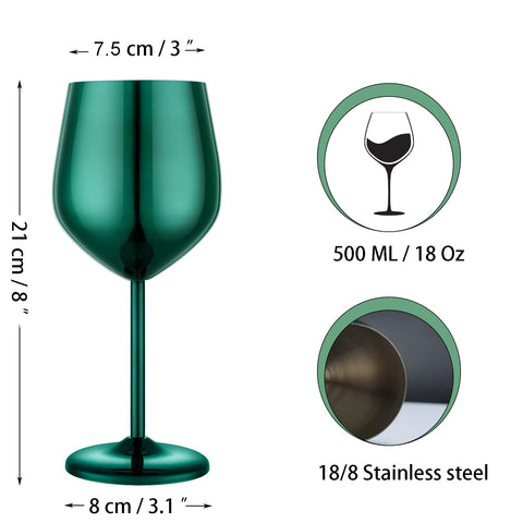 UNISWEET copa vino acabado metálico elegante para reuniones.