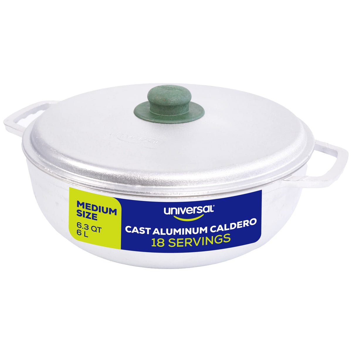 Caldero Universal, vista frontal mostrando distribución de calor uniforme para una cocción rápida