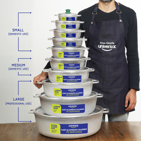 Caldero Universal para arroz y sopas, gran capacidad para raciones amplias