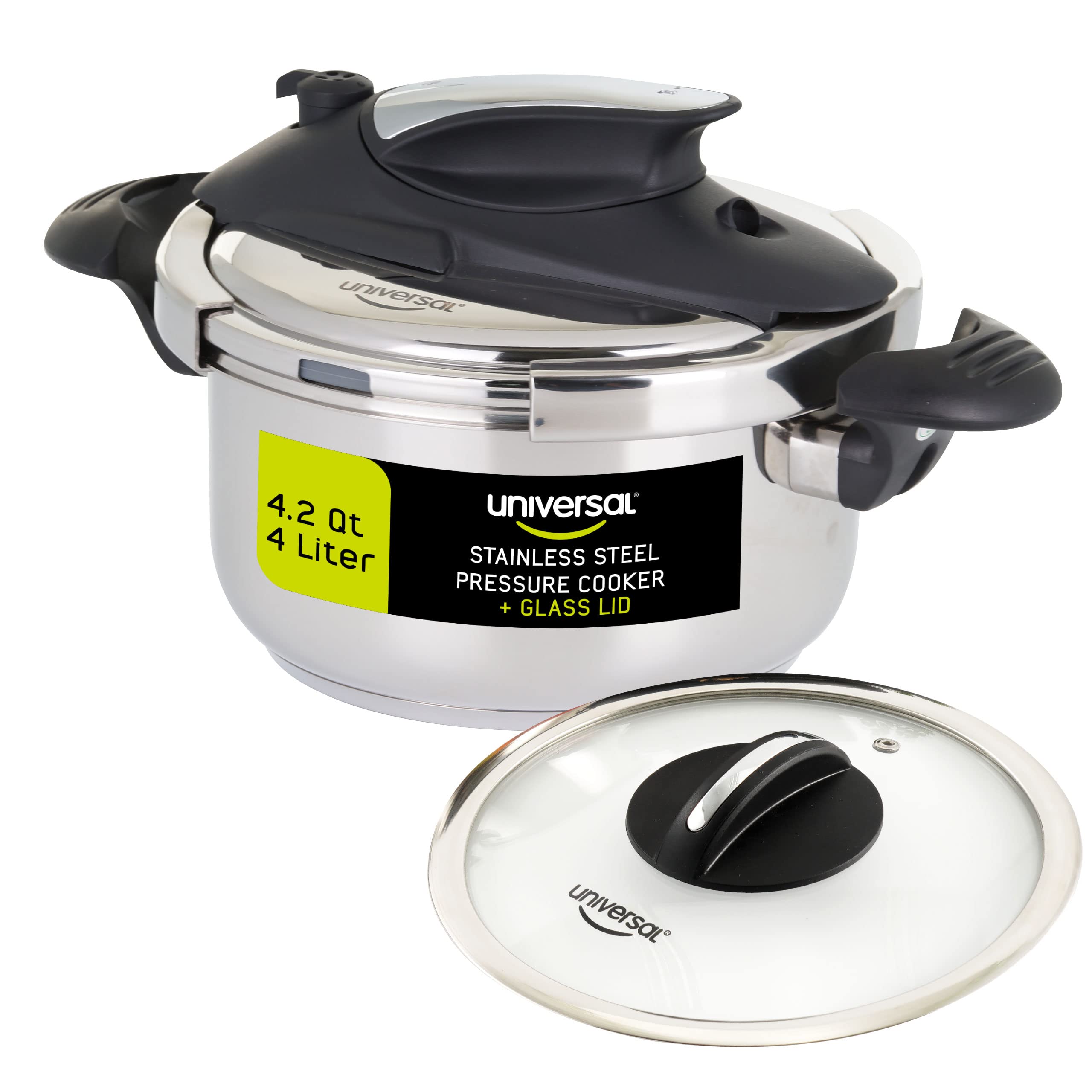 Universal olla de presión acero inoxidable 4-2qt para cocción rápida y eficiente