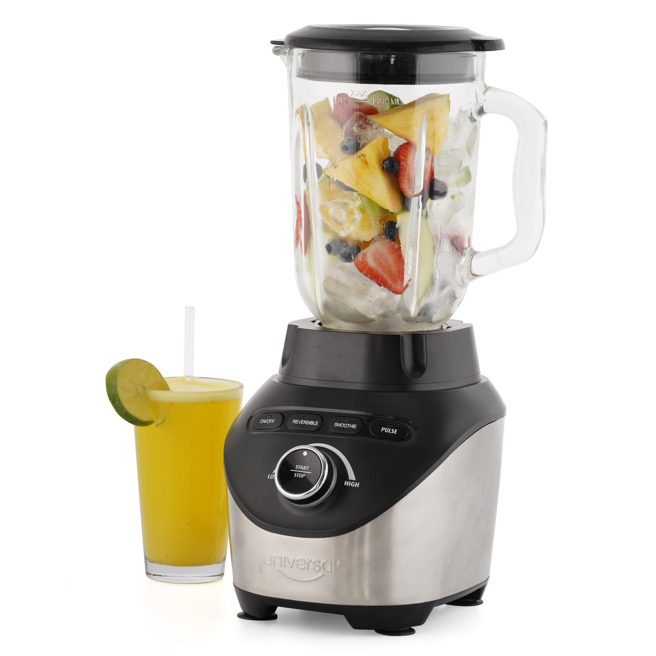 Universal Turbo Elite Max jarra de cristal 71 onzas para batidos y salsas en casa