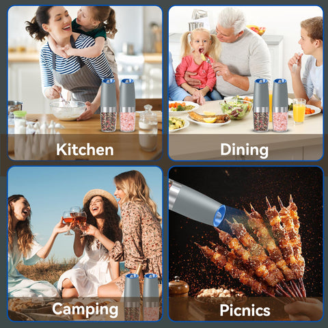 UNNEES Gravity set compacto ideal para cocina, camping o viaje
