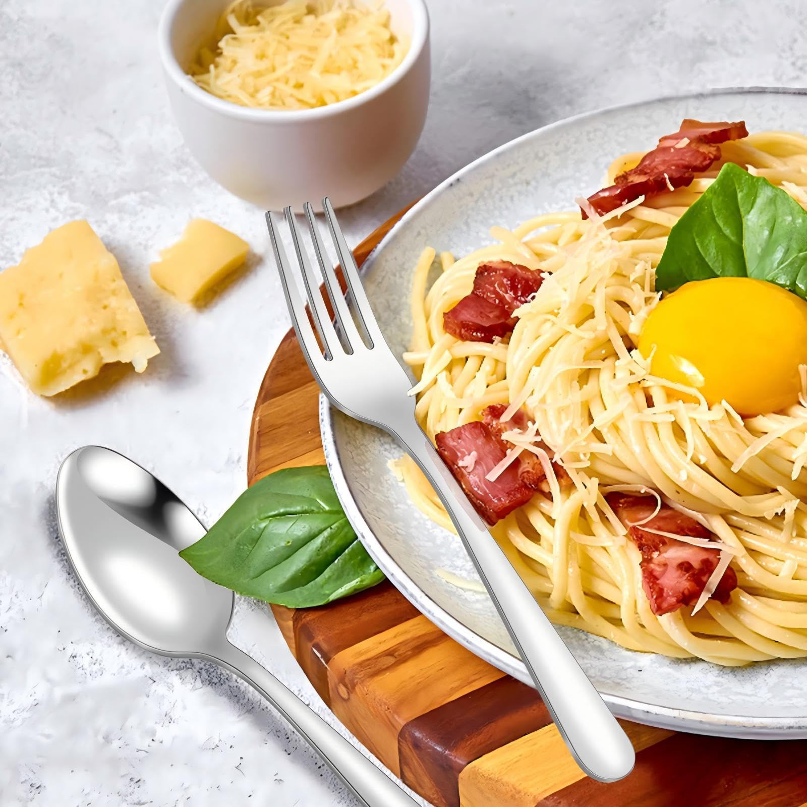 Unokit cubiertos 24 piezas, paquete ideal para casa y eventos