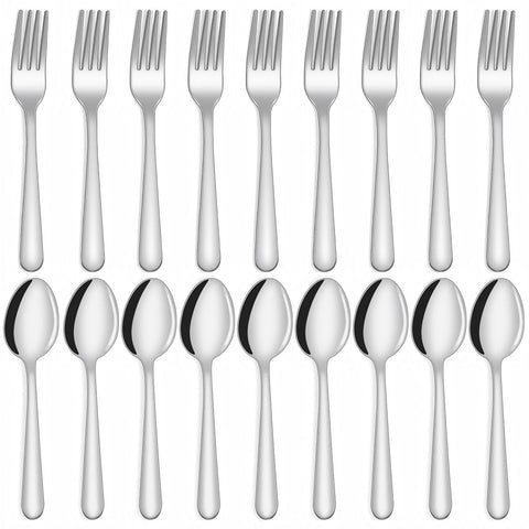Unokit cucharas 24 piezas con acabado espejo, ideal para uso diario