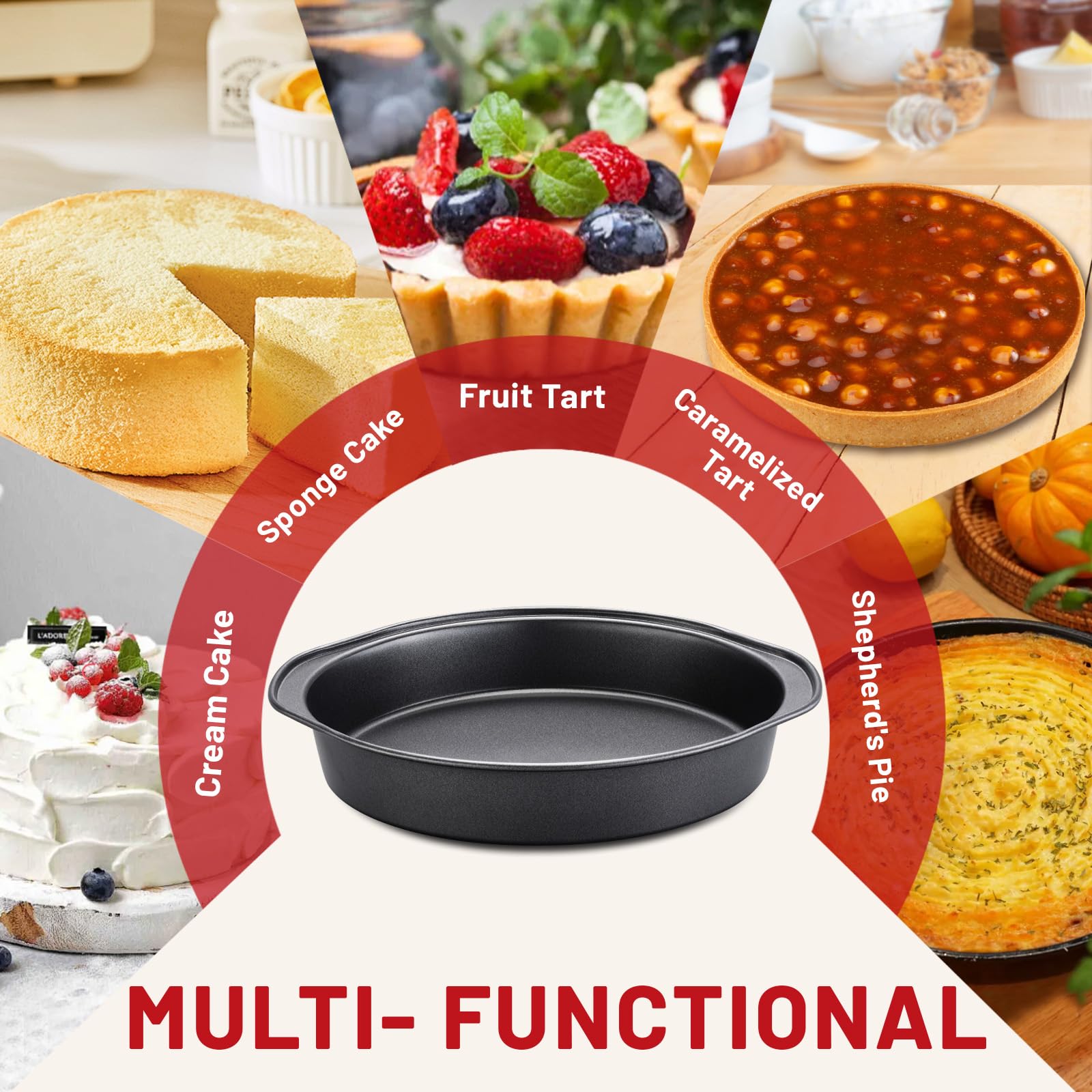 Unokit juego de tres moldes para múltiples recetas y celebraciones
