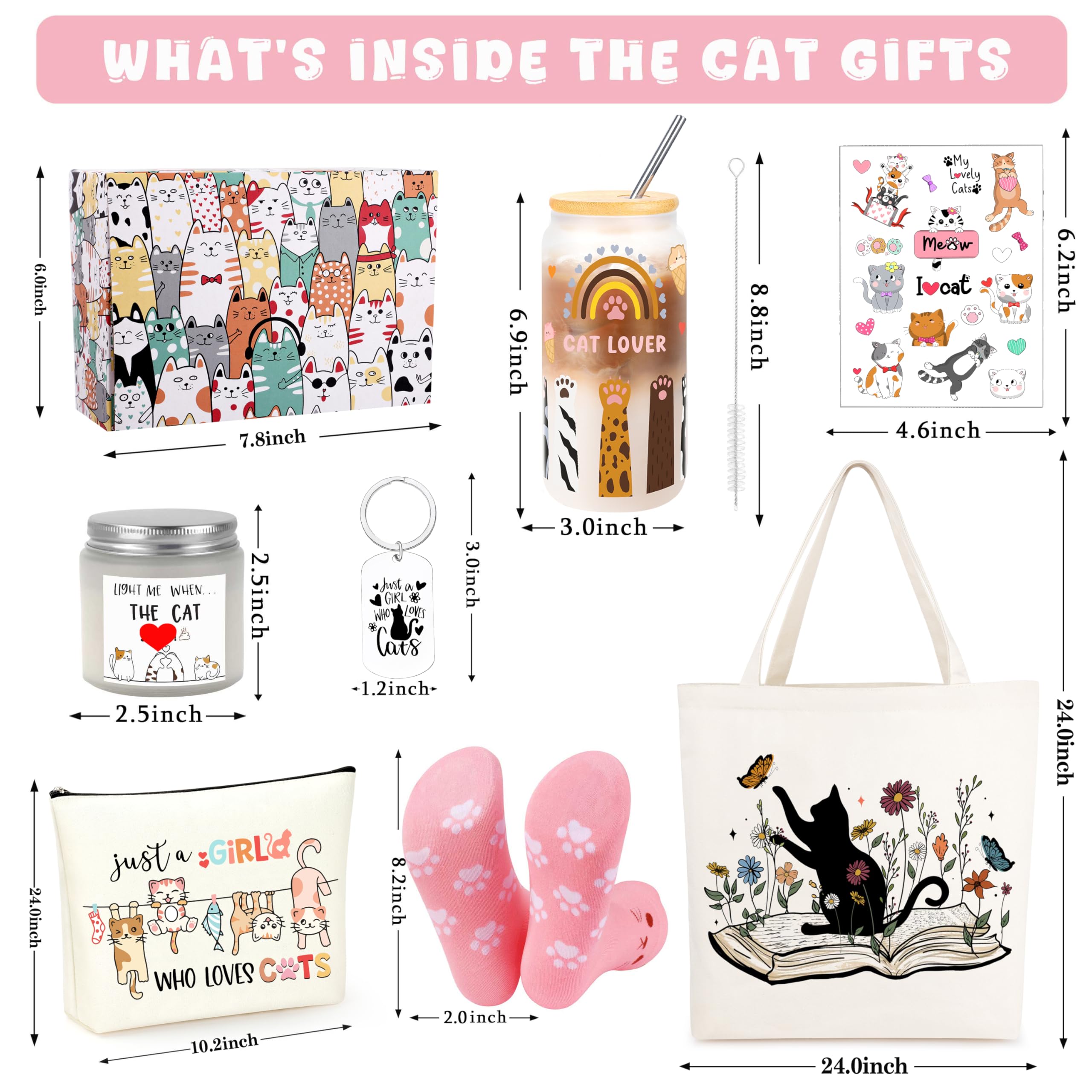 UNQJRY neceser maquillaje tema gato, organiza cosméticos para casa o viaje.