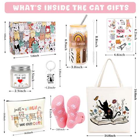 UNQJRY neceser maquillaje tema gato, organiza cosméticos para casa o viaje.