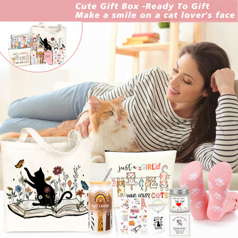 UNQJRY vela con pegatina gato, aroma suave para crear un ambiente relajante.