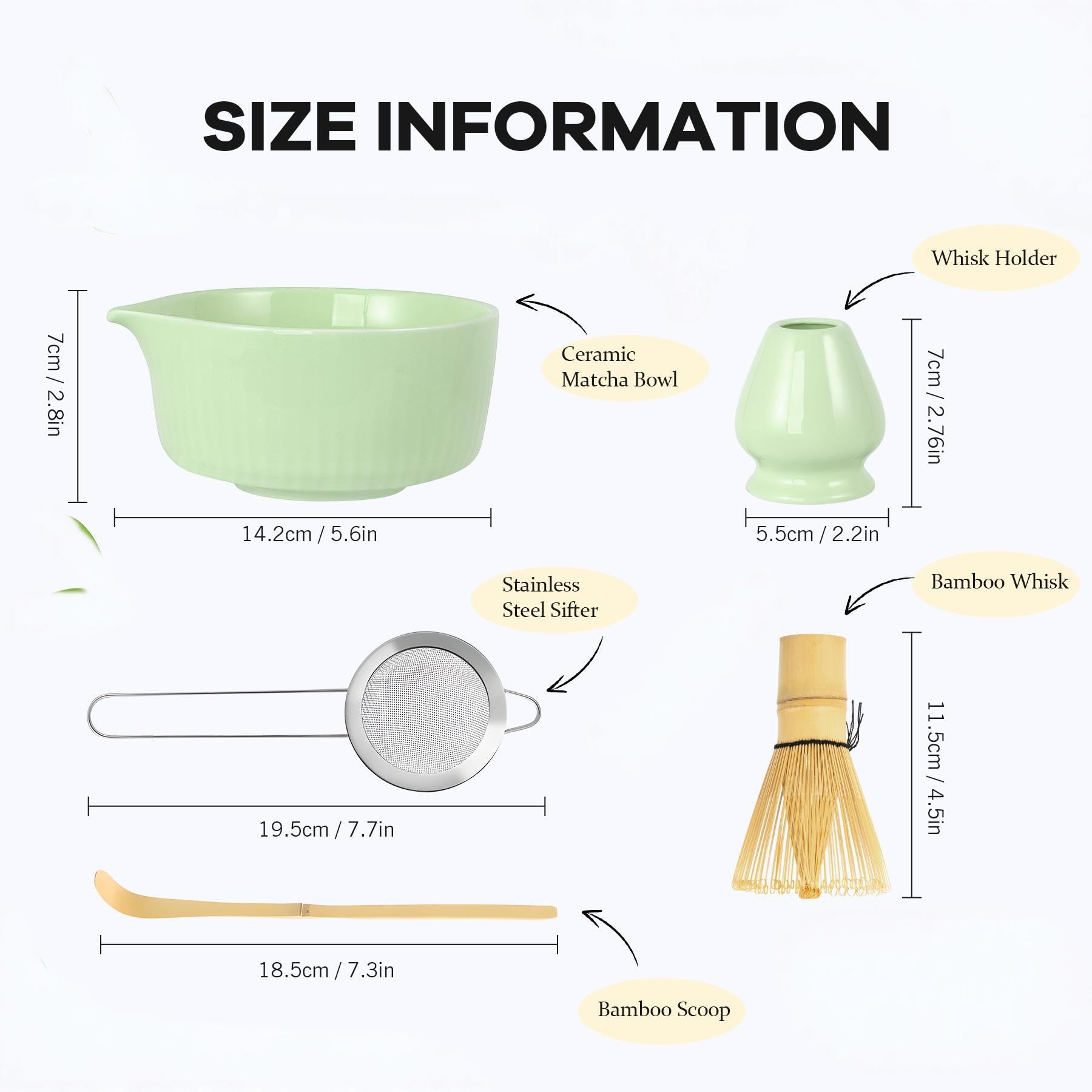 UOOLAA batidor chasen de bambú para una mezcla suave de matcha.