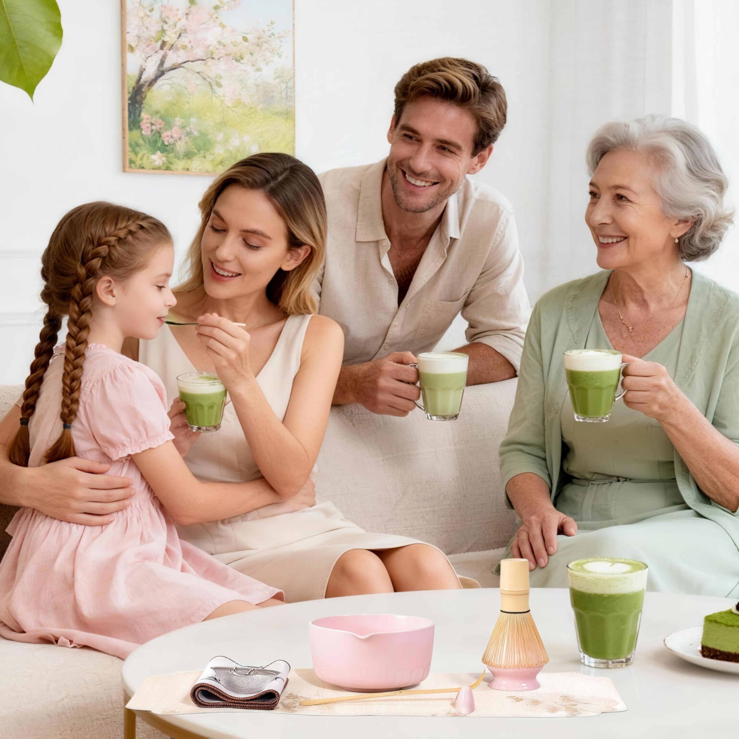 Batidor de bambú UOOLAA, ideal para mezclar matcha suave.