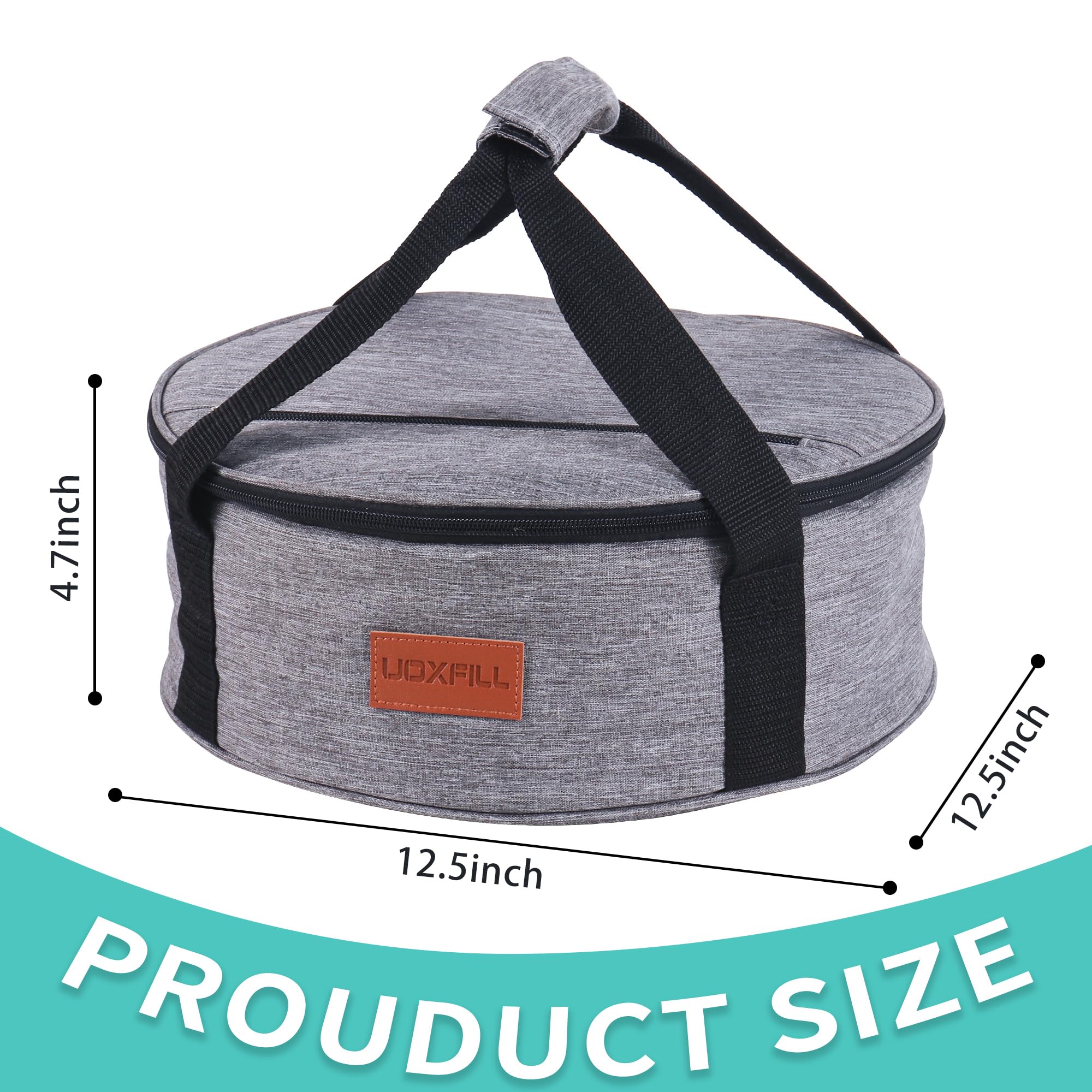Uoxfill bolsa aislante portátil para transportar comidas con seguridad