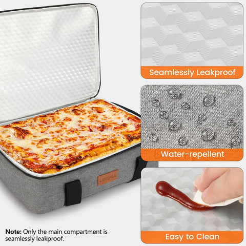 Ideal para viajes y picnics, mantiene la comida estable durante el día.