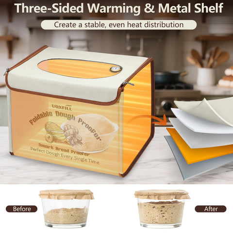 Uoxfill: control de temperatura 50–122 °F para diferentes recetas.
