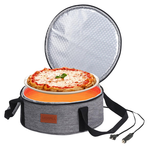 Uoxfill calentador de alimentos redondo para coche mantiene la comida caliente durante el viaje