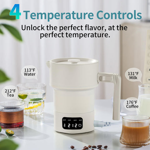 Tetera UPEZAN con controles táctiles y 4 temperaturas para infusiones