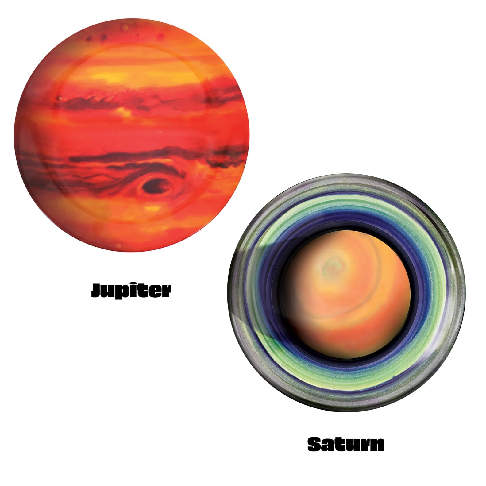 UPG platos-planetas no-microondas: uso seguro en la mesa.