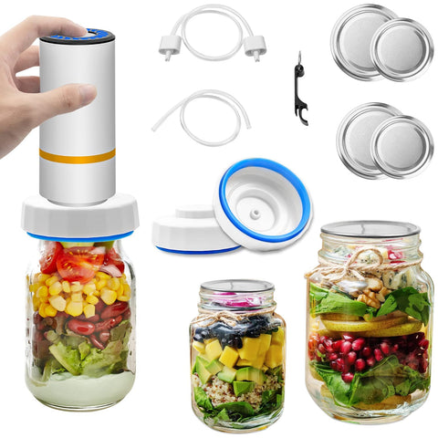 Upmely sellador eléctrico para frascos Mason mantiene alimentos frescos por más tiempo
