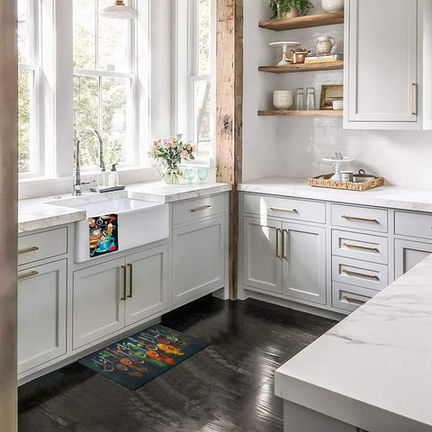 UpNUpCo alfombra antideslizante para cocina protege el suelo mientras cocinas