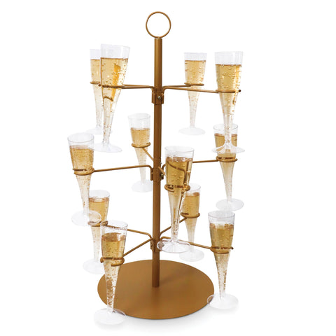 Upper Midland Products arbol-cocteles stand 3-niveles exhibe 12 copas con estilo
