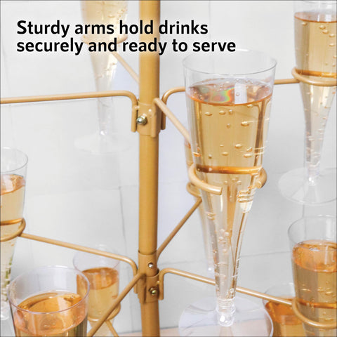 Upper Midland Products uso en bridal shower para mostrar copas elegantemente