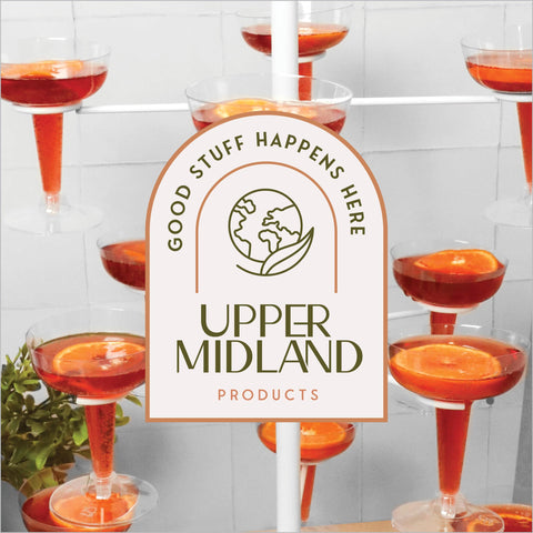 Upper Midland Products soporte seguro para servir cócteles sin derrames