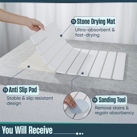 Uptimaz mat secado plegable para cocina, ahorro de espacio.