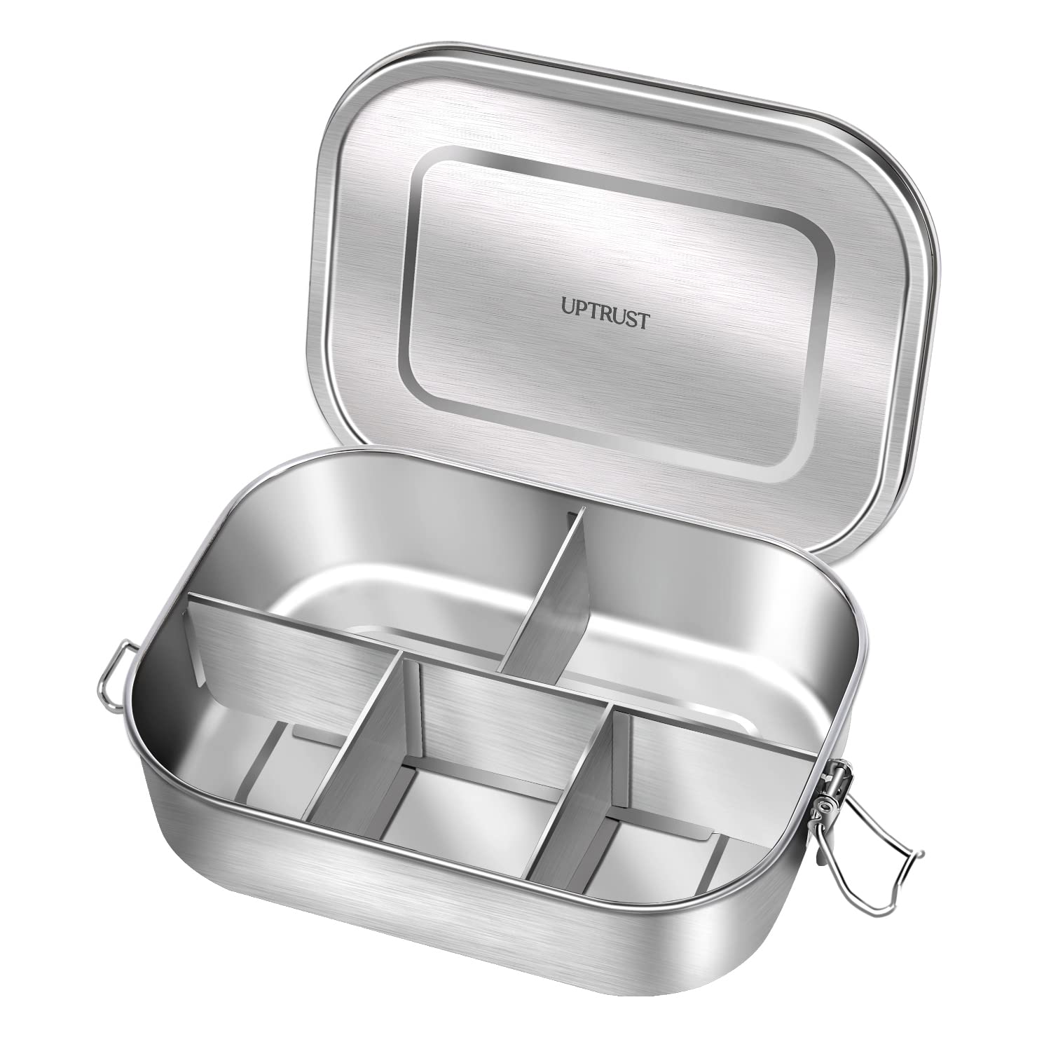 UPTRUST Bento de 5 compartimentos con capacidad 1400 ml para almuerzos variados