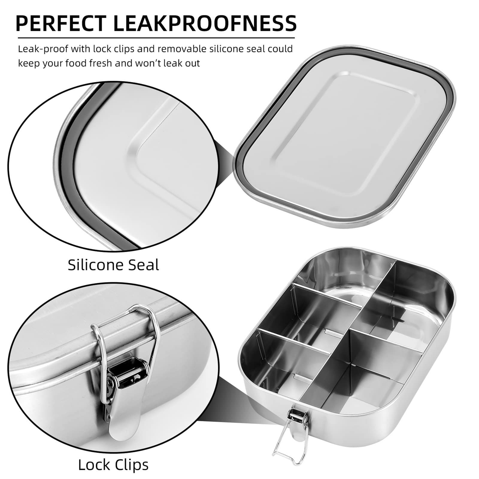 UPTRUST Bento apto para lavavajillas, limpieza rápida
