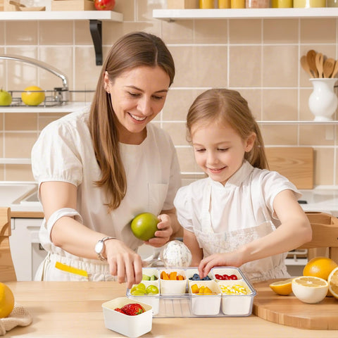 U-QE Snackle Box, mango doble para transporte cómodo