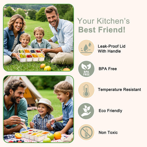 U-QE Snackle Box, tapa con junta de silicona para sellado