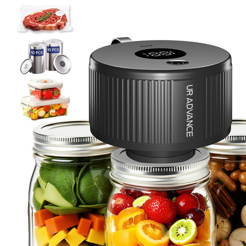 UR ADVANCE tarro mason tapa válvula: sellado seguro para frescura en alimentos.