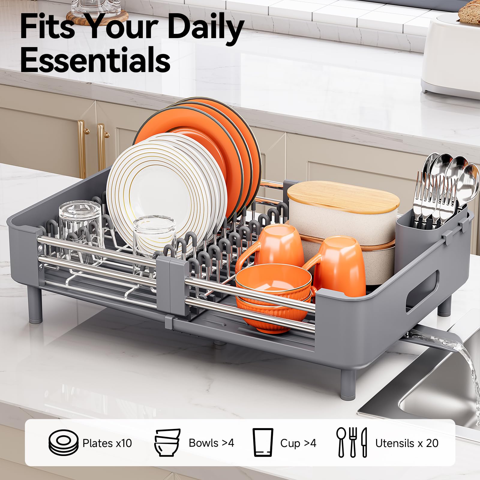 Urackify diseño compacto plegable, ideal para cocinas pequeñas