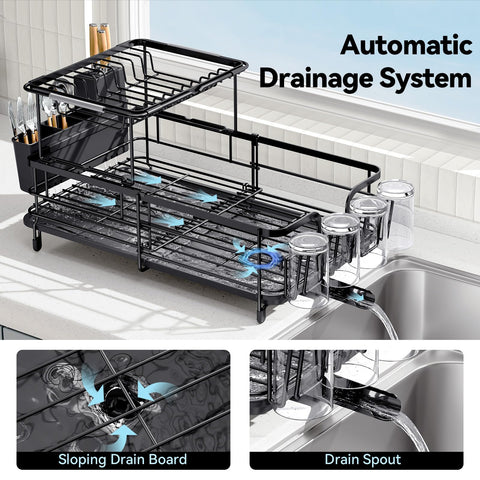 Urackify escurridor acero-inoxidable, duradero y fácil de limpiar.