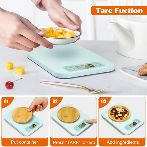 URAMAZ báscula con apagado automático ajustable para sesiones largas