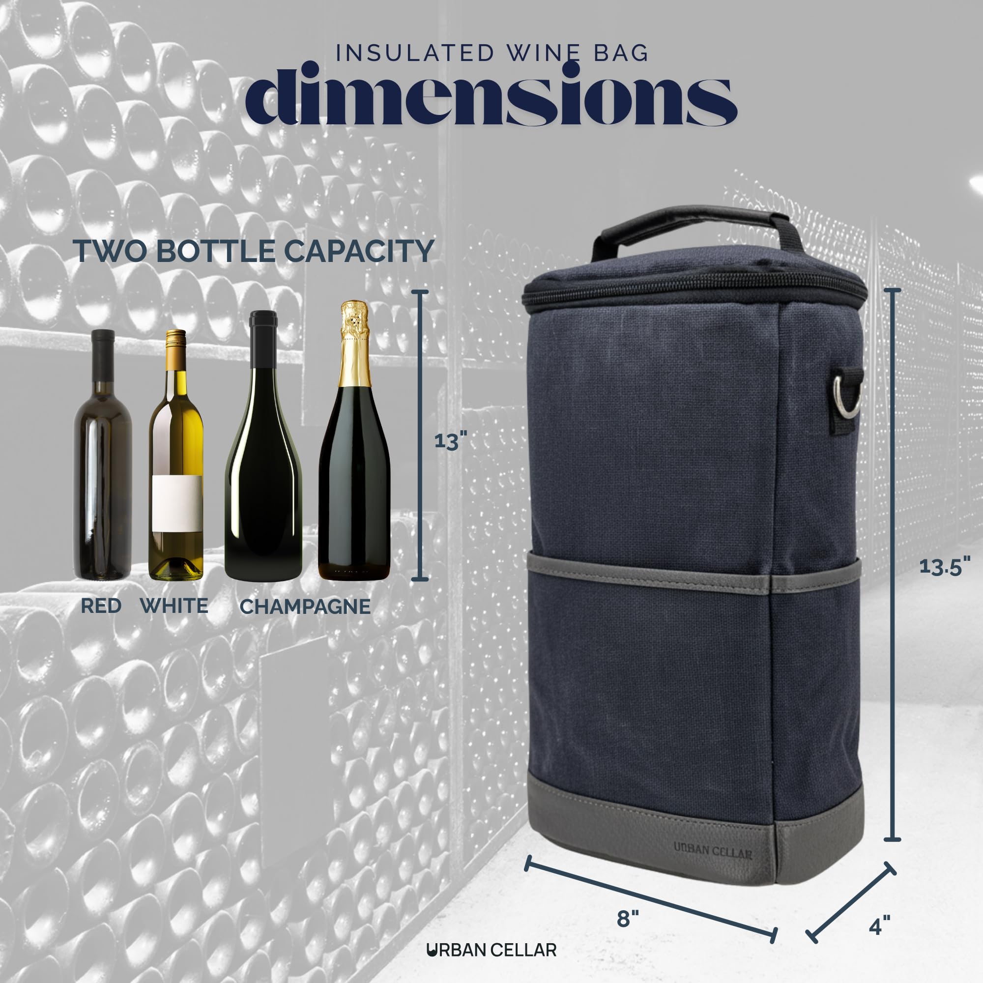 Urban Cellar: divisor acolchado desmontable protege las botellas de golpes.