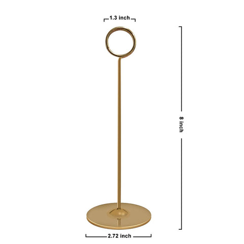 Urban Deco soporte dorado para números de mesa en bodas