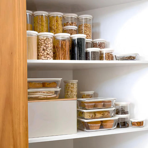Urban Green conjunto de recipientes de vidrio libre de plástico para cocina saludable