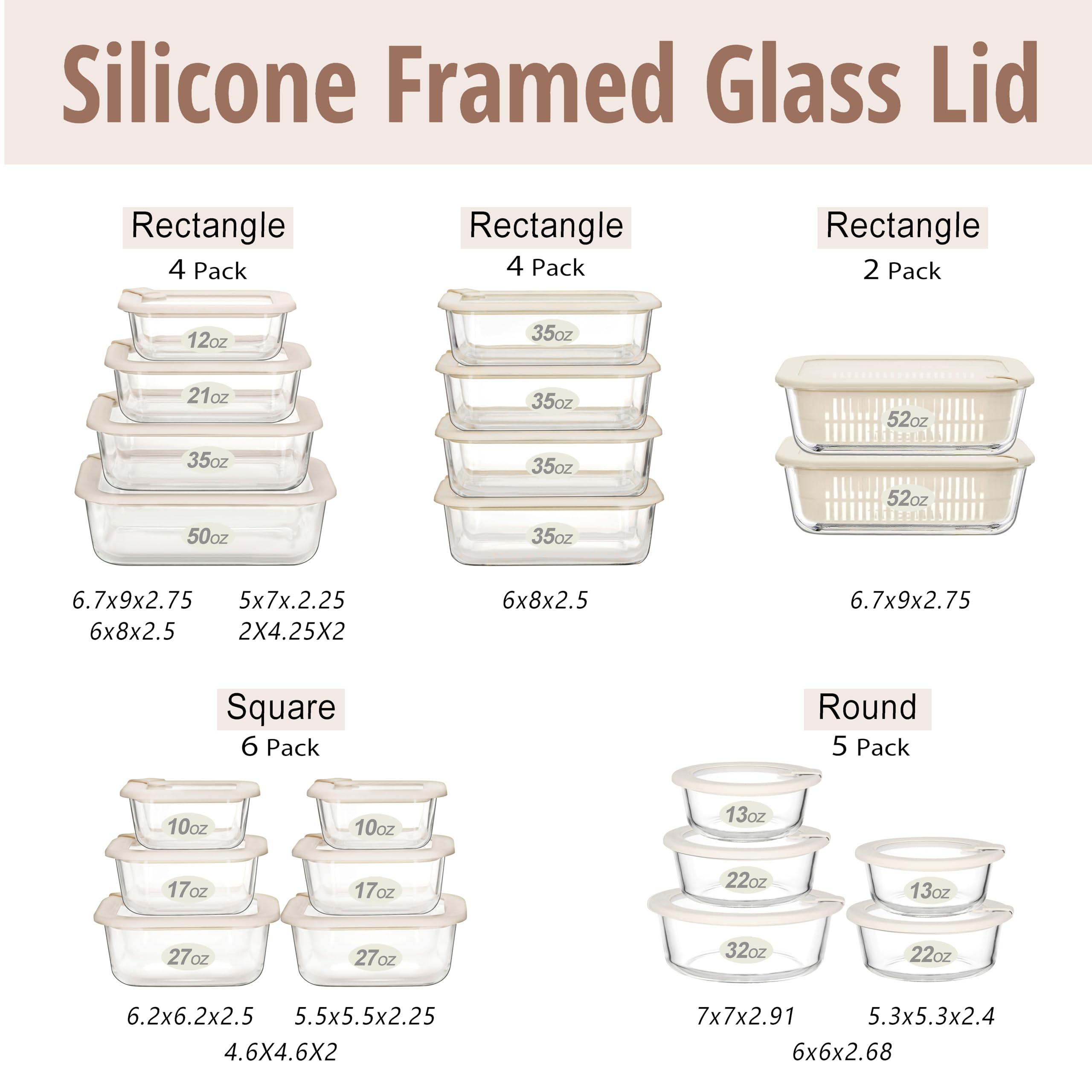 Urban Green contenedor de vidrio 21oz, visibilidad clara del contenido.