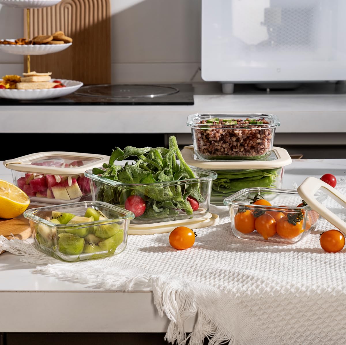 Conjunto de 6 piezas Urban Green para preparación de comidas