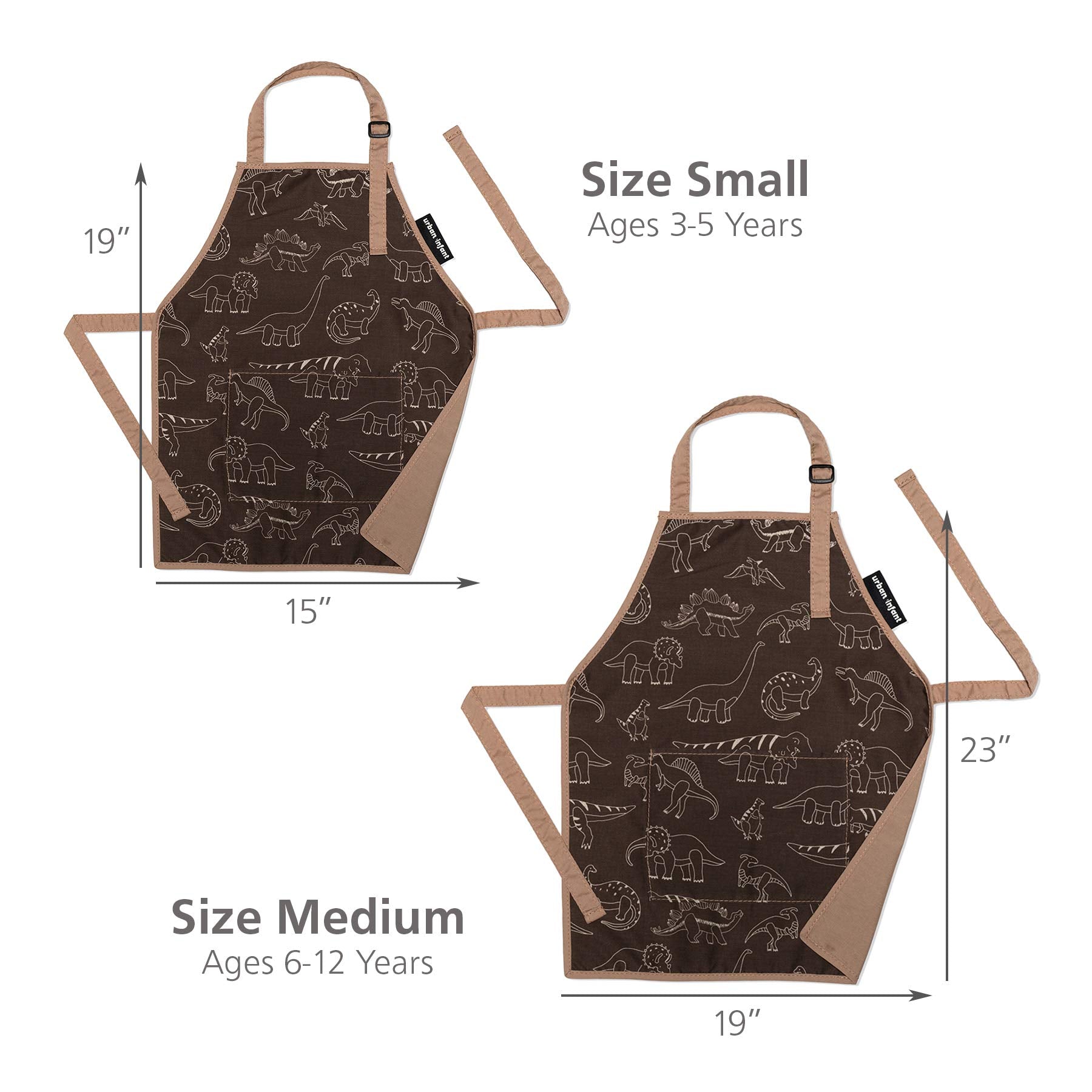 Delantal Urban Infant Pequeño Ayudante con conejos, ideal para hornear en casa.