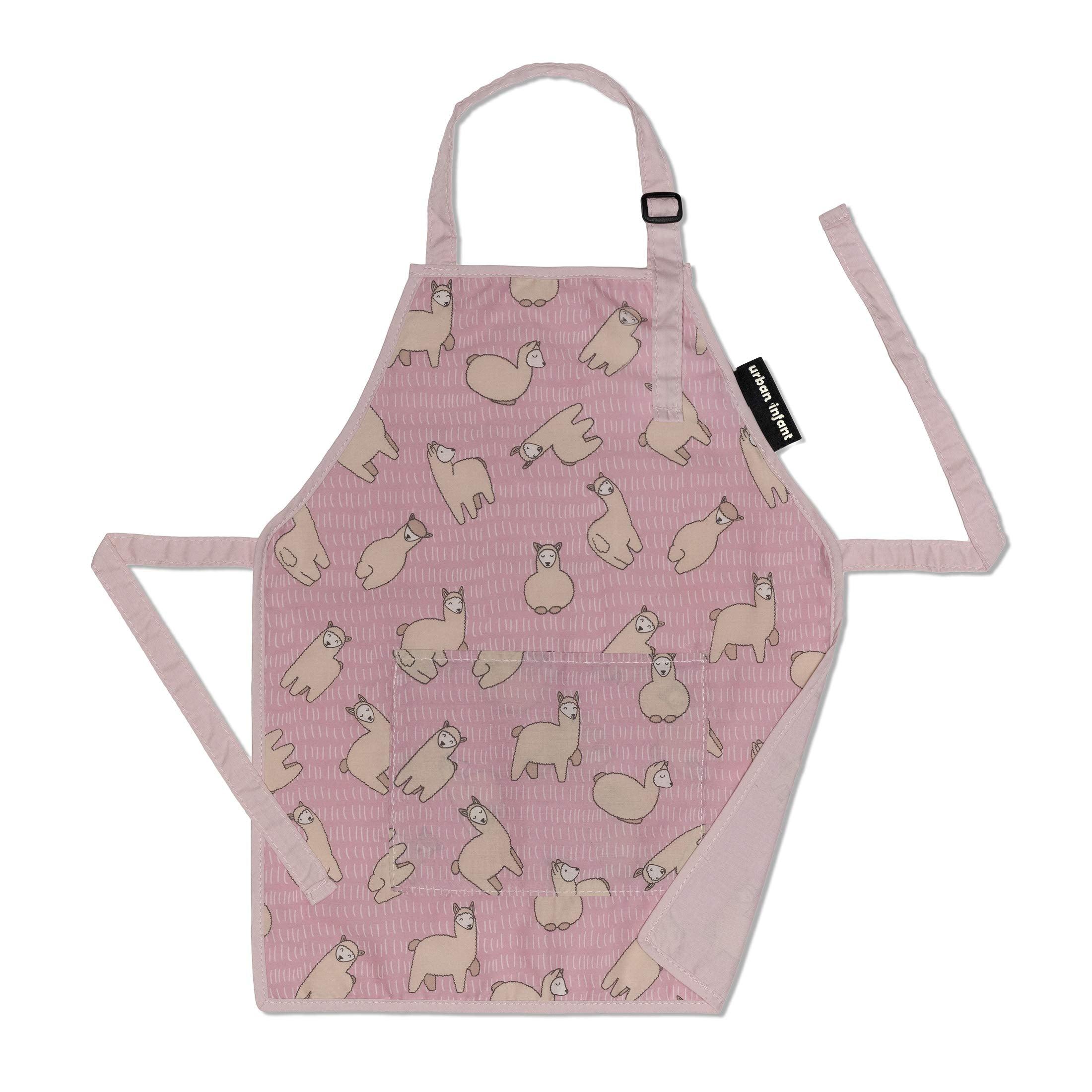 Delantal Pequeño Ayudante de Urban Infant con llamas, ideal para actividades de cocina.