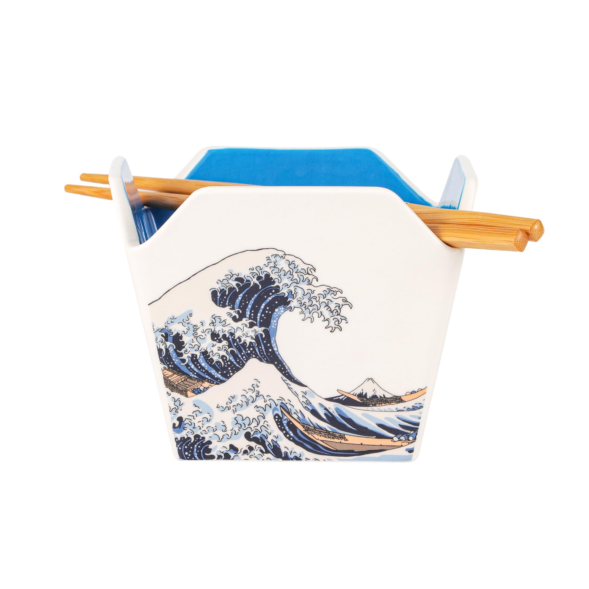 Urban Tokyo tazon porcelana estilo caja para llevar, ideal para servir arroz o fideos en casa.
