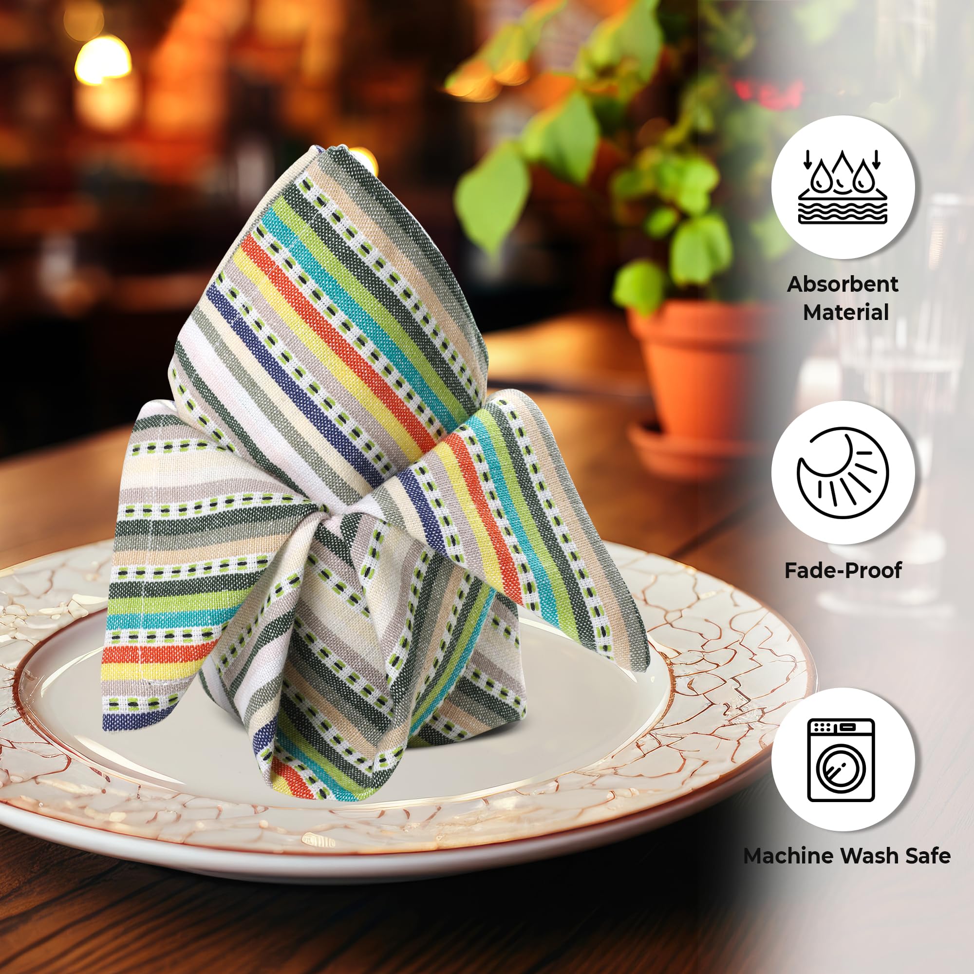 Urban Villa servilletas de tejido suave en algodón, perfectas para una mesa acogedora.