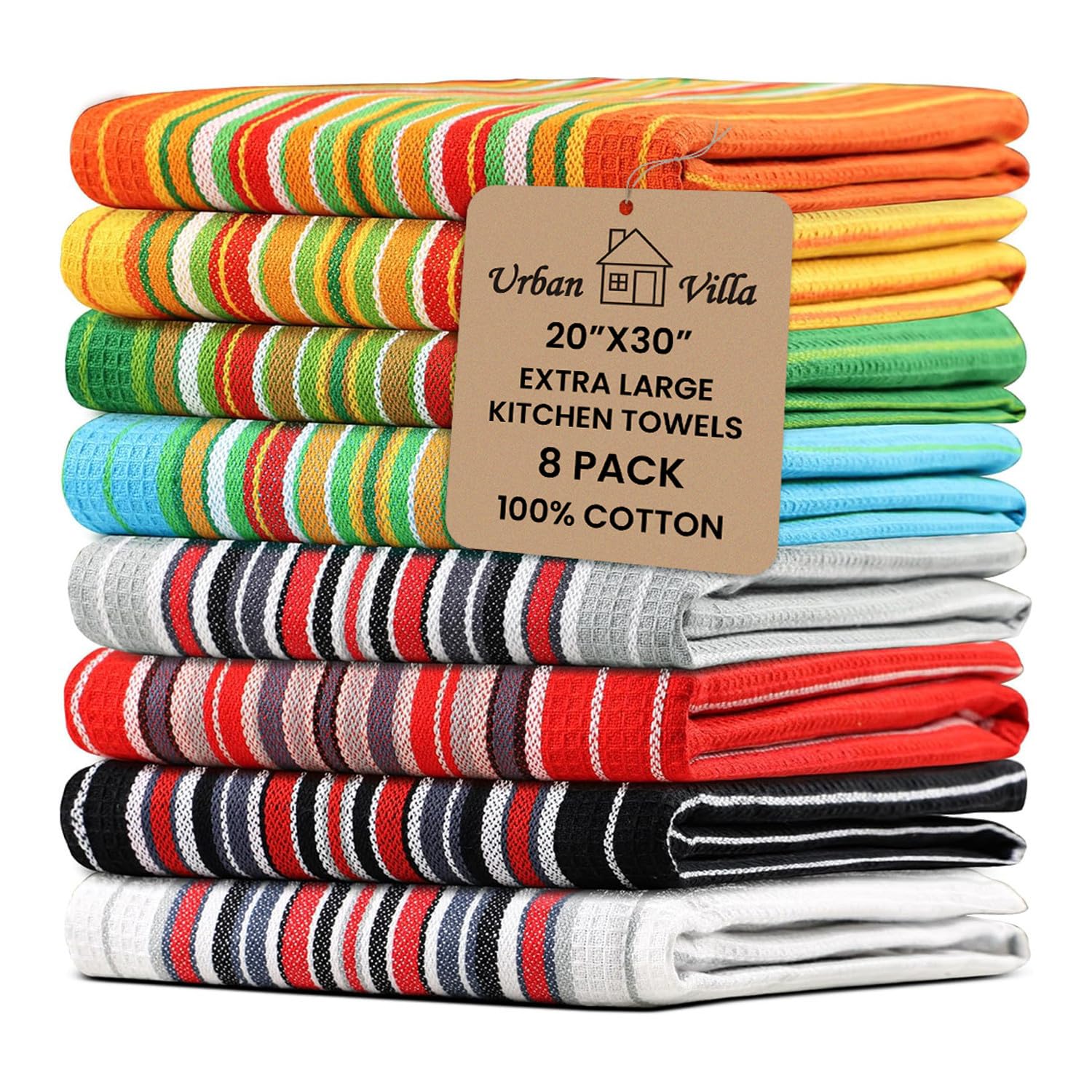 Toallas Urban Villa cocina, absorbentes de algodón, para secar platos.