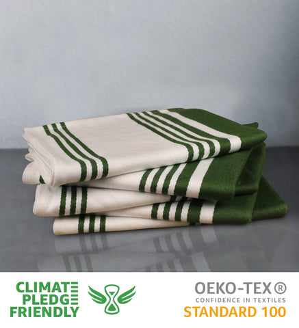 Urban Villa toallas 100% algodón, alta absorción; ideal para secar platos y superficies.