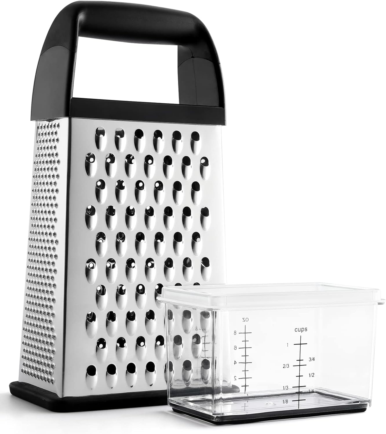 Urbanstrive Rallador queso con contenedor: soporte estable y uso cómodo para quesos