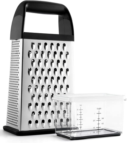 Urbanstrive Rallador queso con contenedor: soporte estable y uso cómodo para quesos