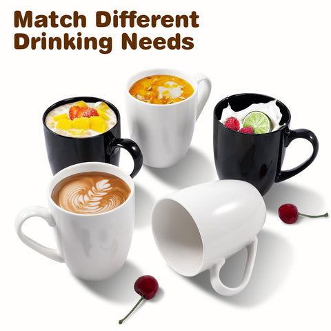 Urbanstrive taza cappuccino ergonómica con asa cómoda para bebidas calientes.