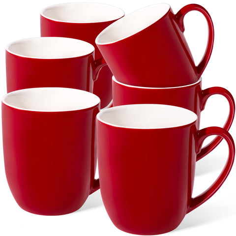 Urbanstrive, taza grande 16oz, set de 6, ideal para café o té matutino en casa.