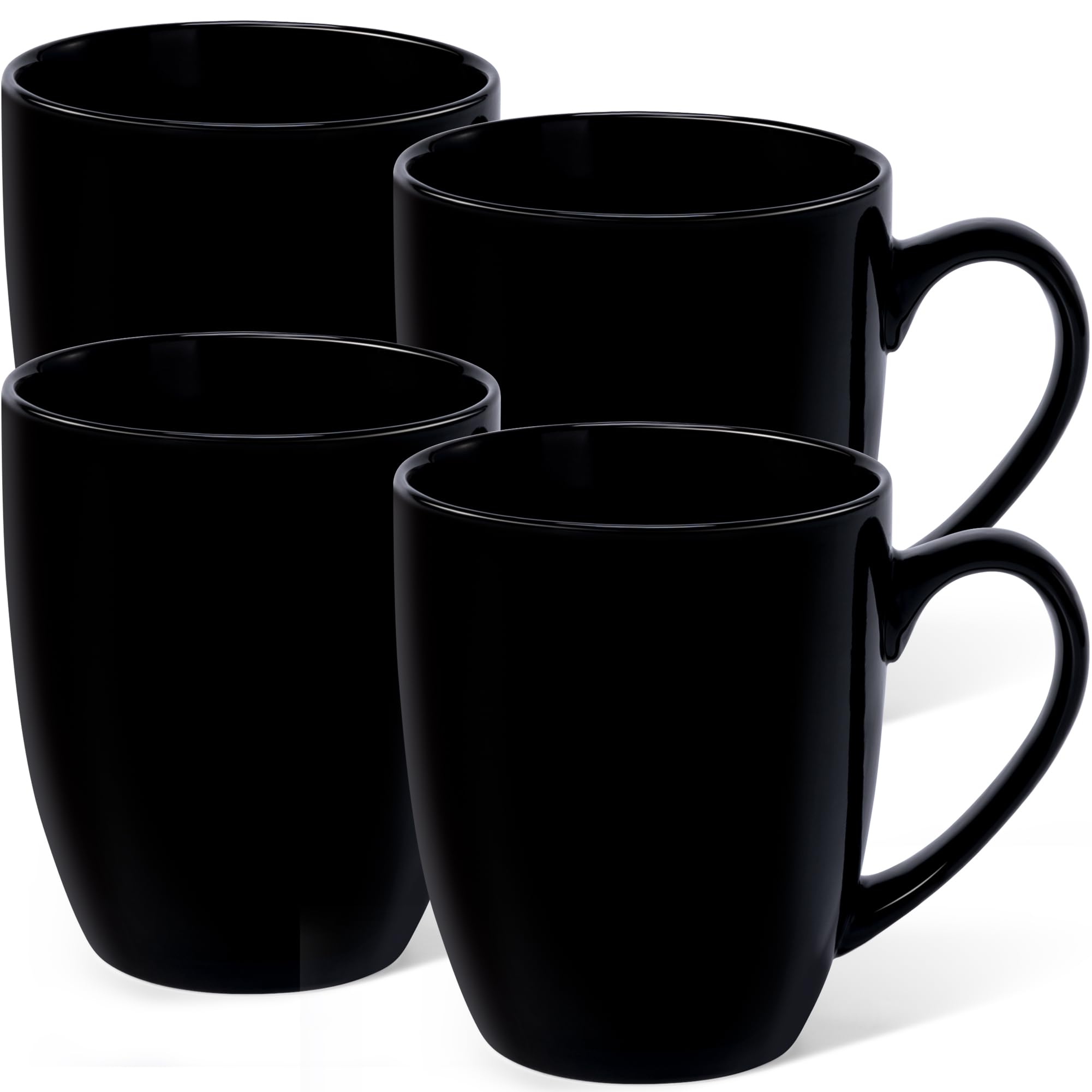 Urbanstrive tazas grandes de cerámica 16 onzas, juego de 4 para café o té.